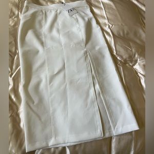 Zara Midi Pencil Skirt with Slit
